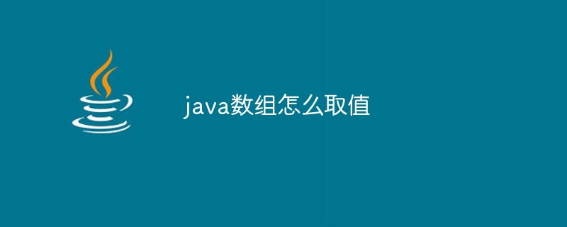 java数组怎么取值