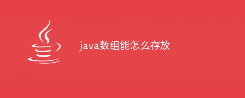 java数组能怎么存放