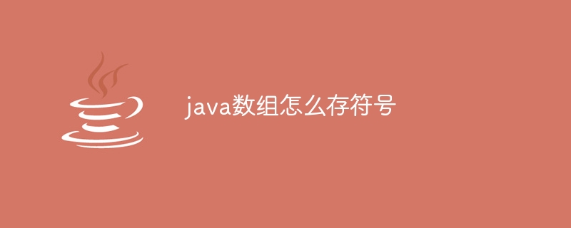 java数组怎么存符号