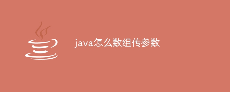 java怎么数组传参数