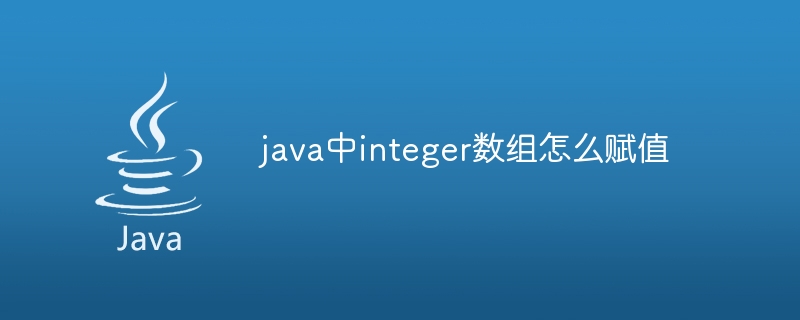 java中integer数组怎么赋值