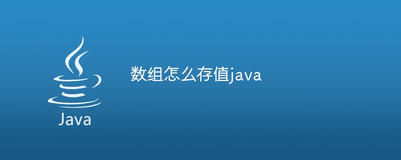 数组怎么存值java