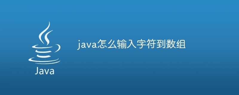 java怎么输入字符到数组