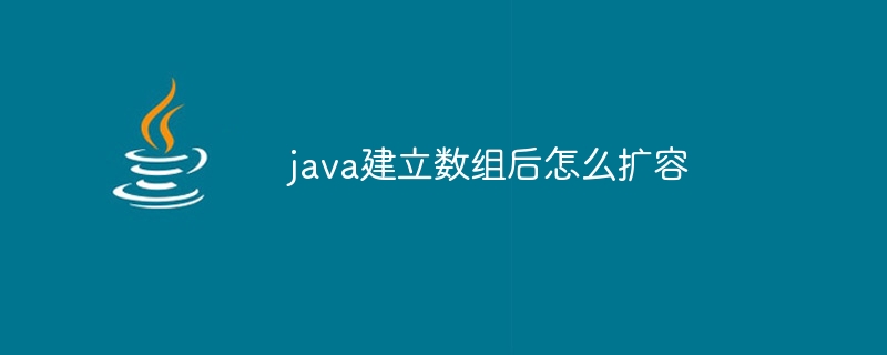 java建立数组后怎么扩容