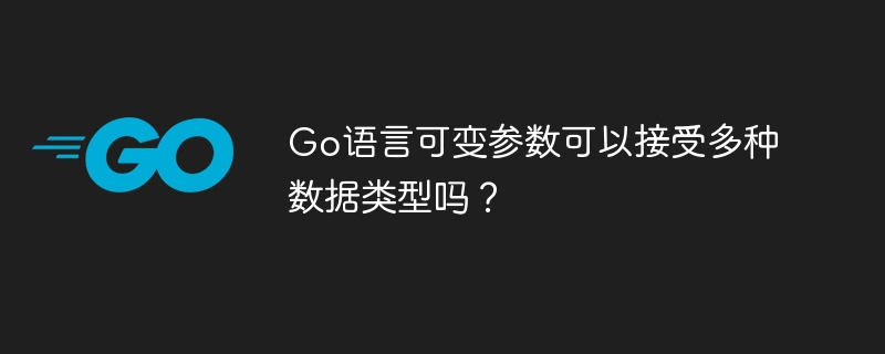 Go语言可变参数可以接受多种数据类型吗？