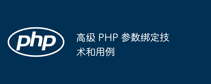 高级 php 参数绑定技术和用例