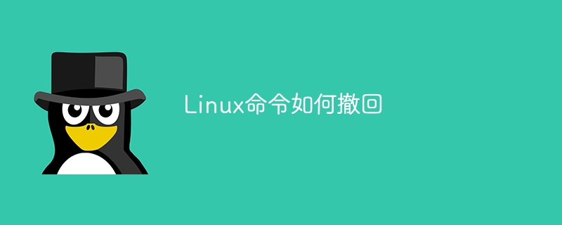 Linux命令如何撤回