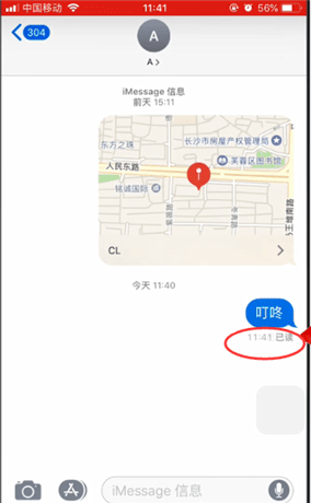 苹果手机里imessage查看已读的简单操作截图