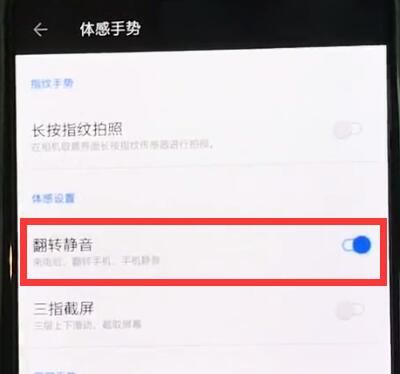 一加6开启翻转静音的简单步骤截图