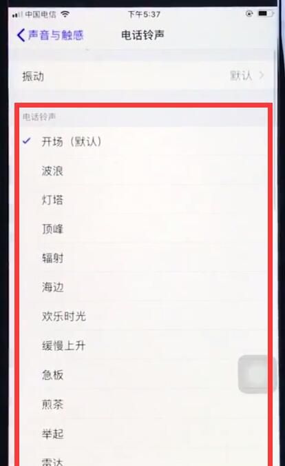 ios12中换铃声操作步骤截图