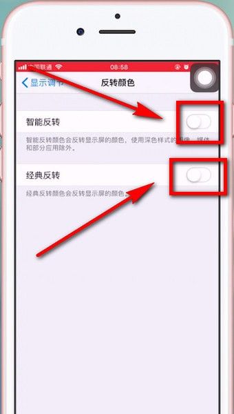 苹果手机设置颜色反转的简单操作截图