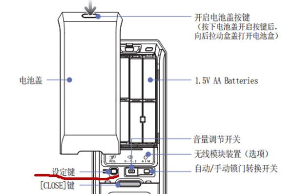 在三星P718指纹锁中录指纹的详细步骤