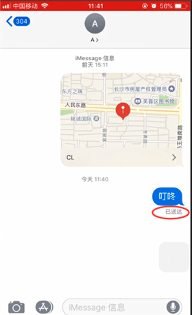 苹果手机里imessage查看已读的简单操作截图