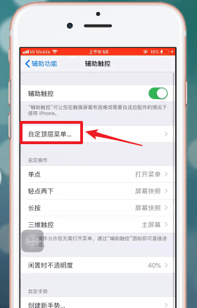 iphone手机设置手势的操作流程截图