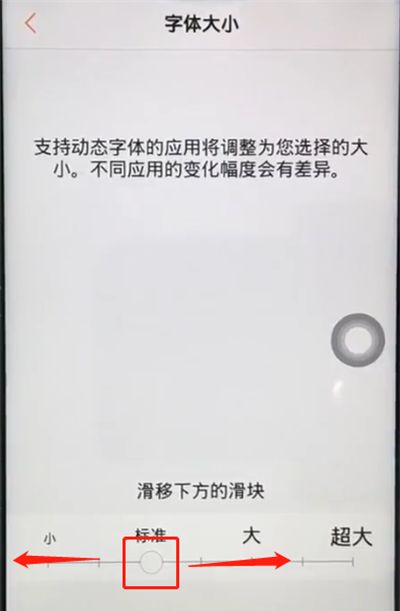 在vivo y91中设置字体大小的详细步骤截图