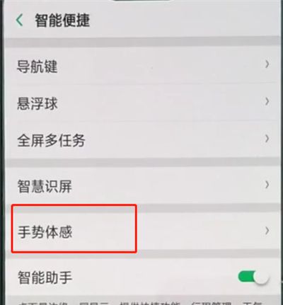 oppo A9设置黑屏手势的简单操作截图