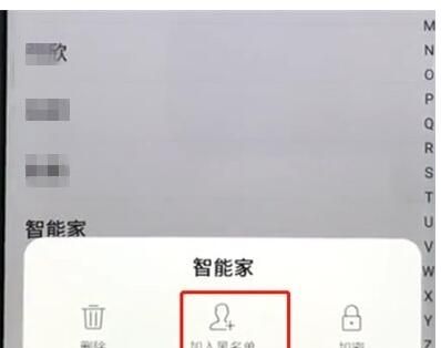 vivoz1中添加黑名单的操作教程截图