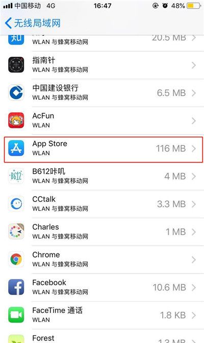 在iphone7中用流量下载应用的具体步骤截图