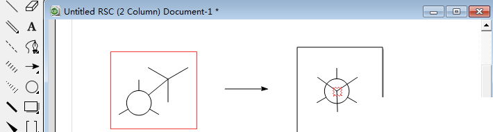 使用ChemDraw绘制出纽曼Newman结构实例的具体步骤截图