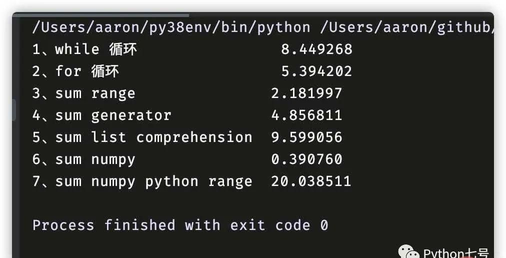 Python 中快的循环方式，你知道几种？