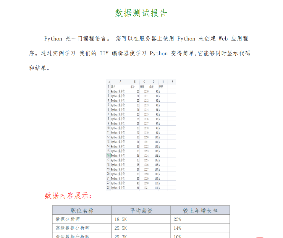 Python自动化办公之怎么生成PDF报告