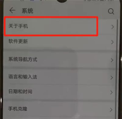 华为p30pro中查看手机型号的操作教程截图