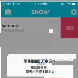 SNOW中将聊天消息删掉的详细图文讲解截图