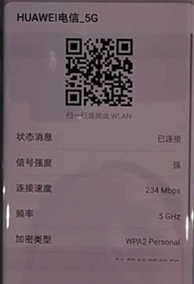 华为mate30pro中查看wifi密码的操作教程截图