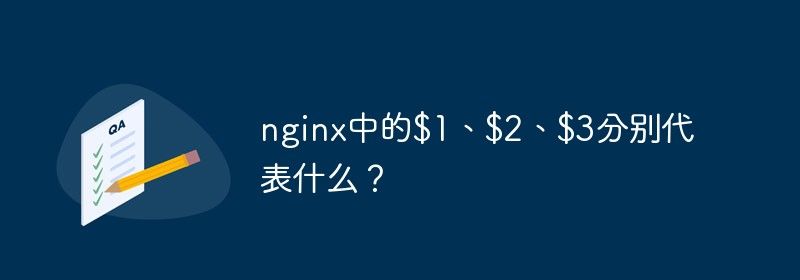 nginx中的$1、$2、$3分别代表什么？