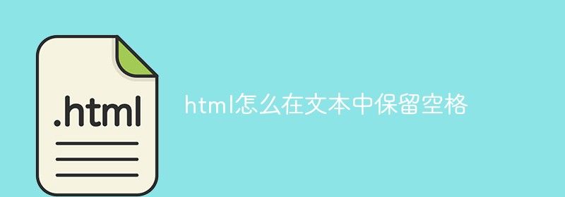 html怎么在文本中保留空格