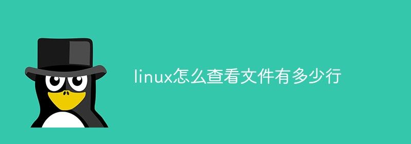 linux怎么查看文件有多少行