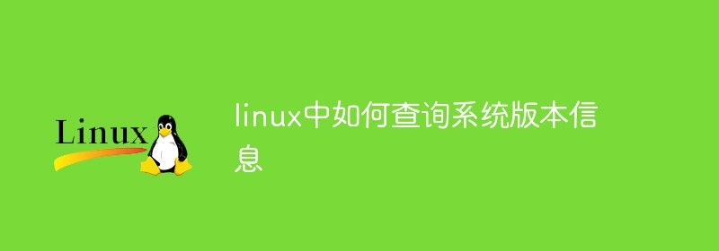 linux中如何查询系统版本信息