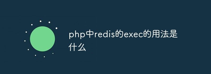 php中redis的exec的用法是什么