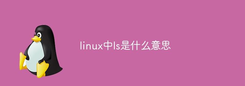 linux中ls是什么意思