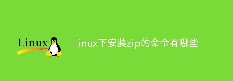 linux下安装zip的命令有哪些