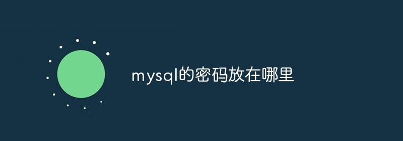 mysql的密码放在哪里