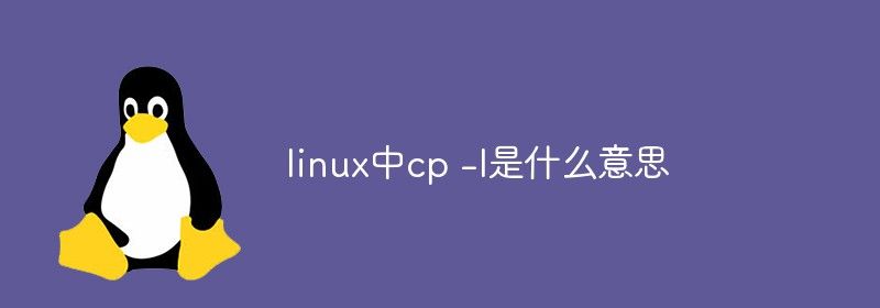 linux中cp -l是什么意思