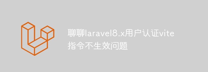 解决laravel8.x用户认证vite指令不生效问题