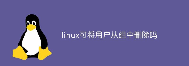 linux可将用户从组中删除吗