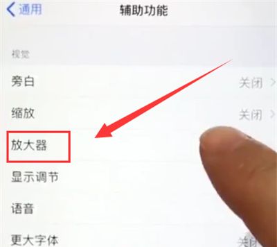 苹果6plus中打开放大器的简单操作截图