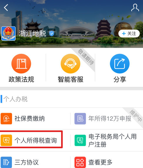 在支付宝中查询个人所得税的图文介绍截图