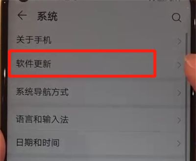 华为nova4中关闭系统自动更新的简单操作过程截图