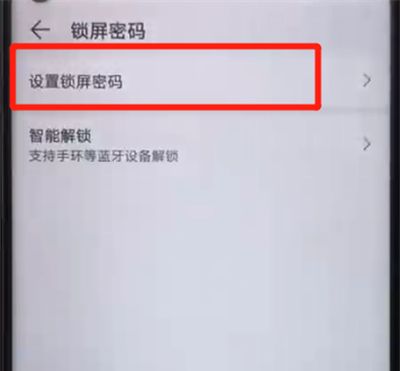 荣耀20pro进行设置锁屏密码的图文操作教程截图