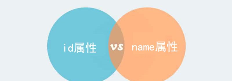 html中id属性和name属性的区别是什么