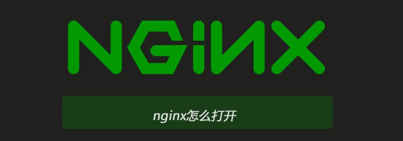 nginx怎么打开