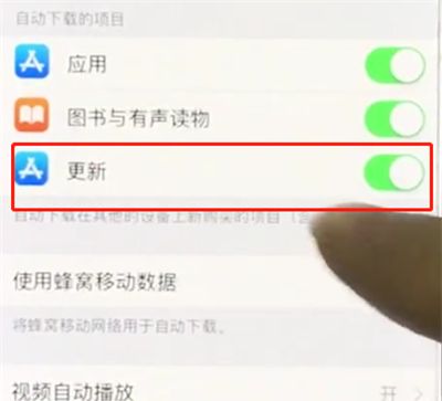 iphonex中关闭软件自动更新的操作步骤截图