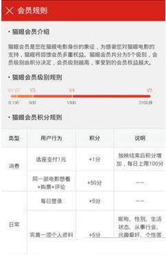 在猫眼电影里提高会员等级的方法介绍
