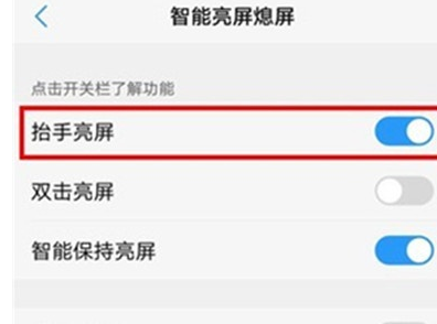 vivoz3x设置抬手亮屏的操作方法截图
