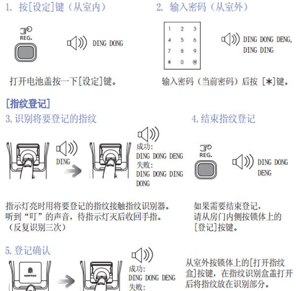 在三星P718指纹锁中录指纹的详细步骤截图