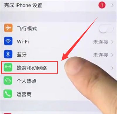 苹果6plus关闭APP使用移动数据的操作方法截图